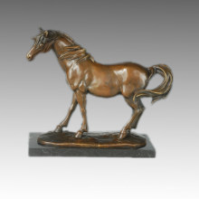 Статуя животного постоянных лошадей Бронзовая скульптура, Milo Tpal-246